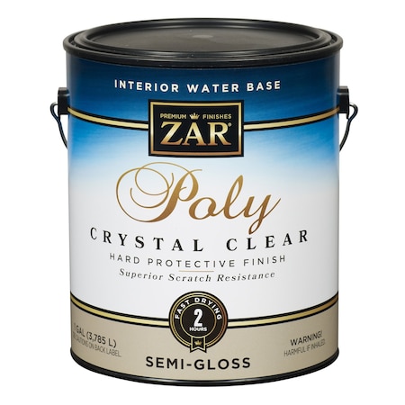United Gilsonite ZAR Semi-Gloss Clear Water-Based Polyurethane 1 gal 34513